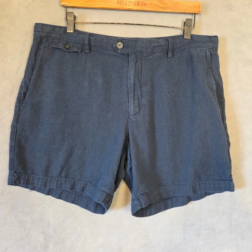 Banana Republic Linen Blend Shorts Men's 36 Casual Preppy Coastal Lightweight